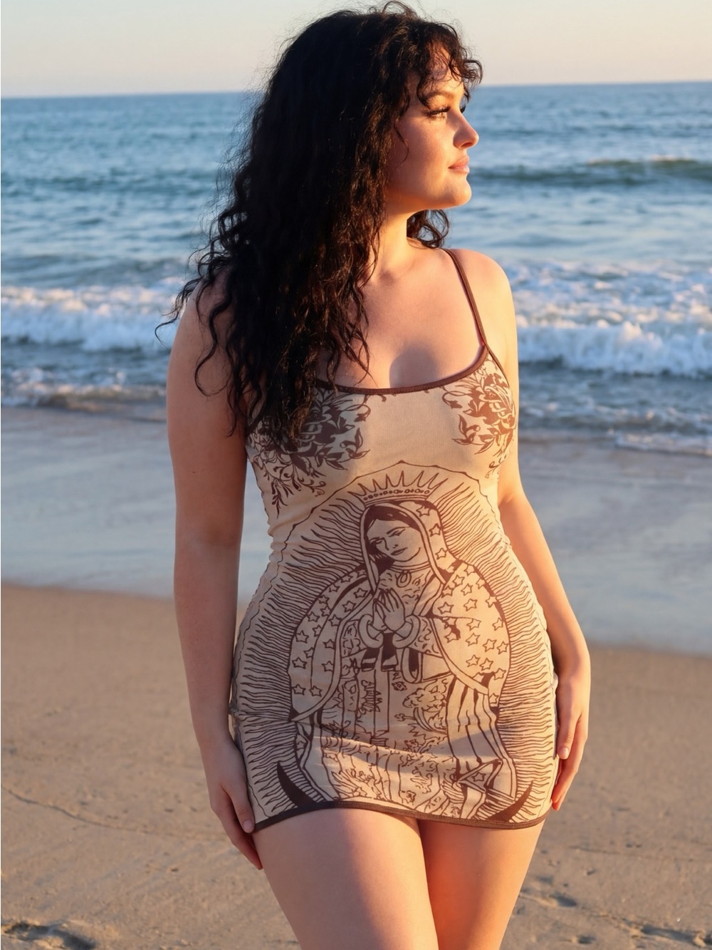 Mary Mesh Swim Coverup Dress Handmade